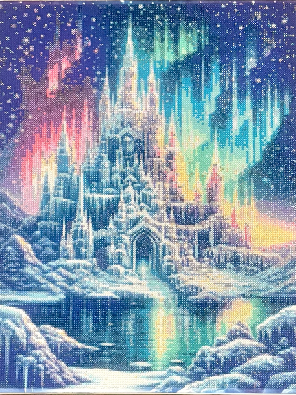 Northern Lights Castle Diamond Painting